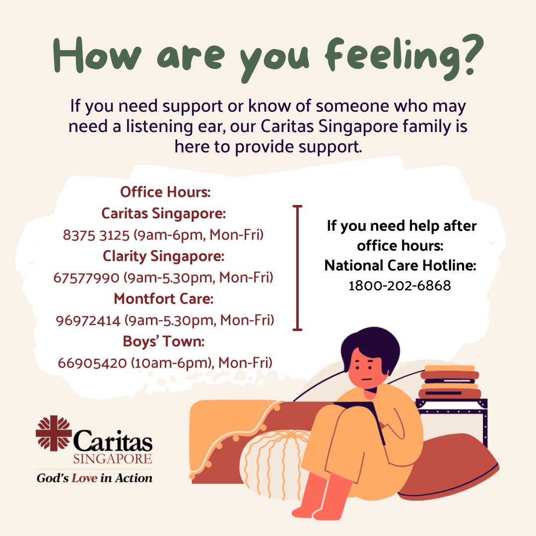 Caritas Singapore s Helplines for Assistance Caritas SG